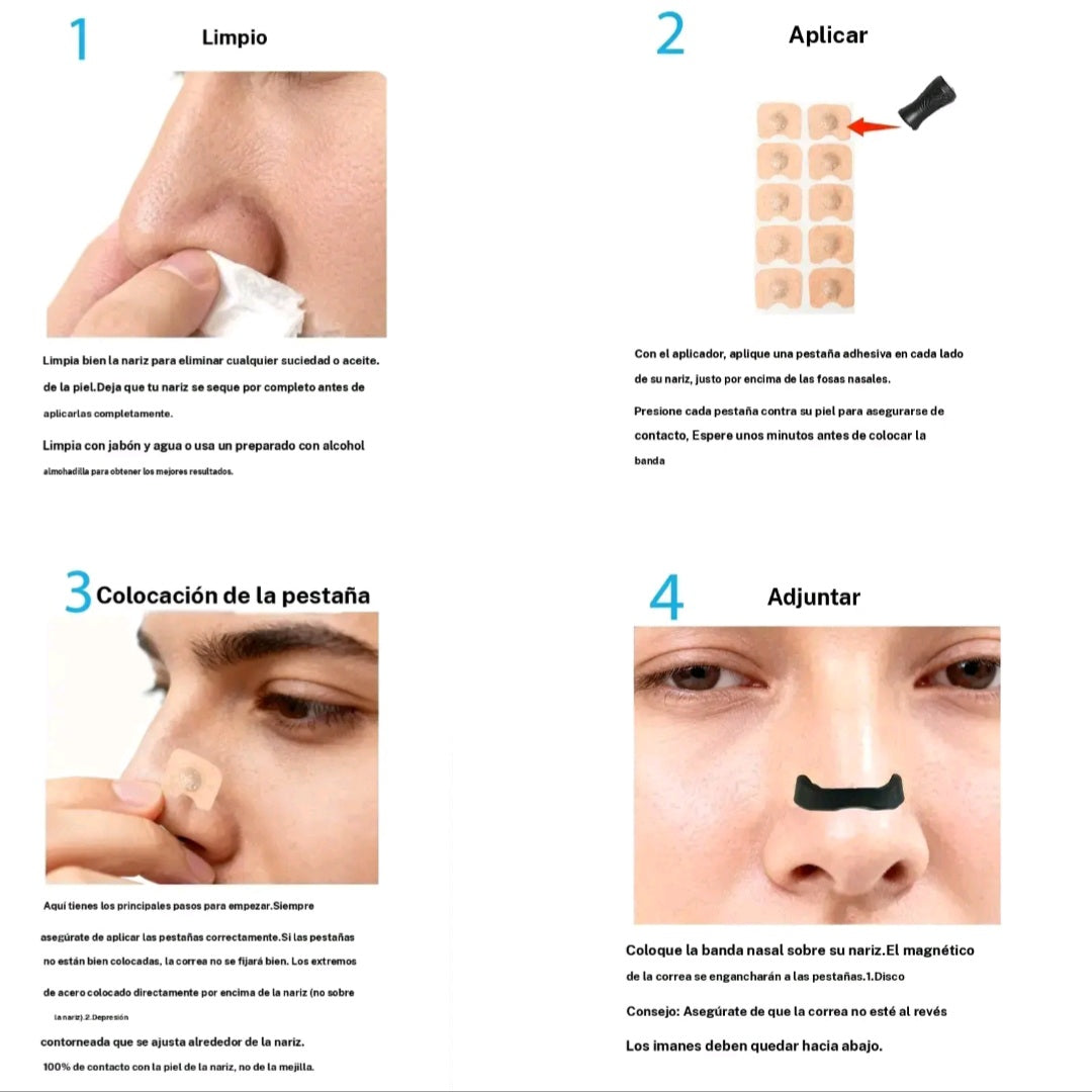 Tiras Nasales Magnéticas SleepZen™ – Respira Mejor Desde La Primera Noche