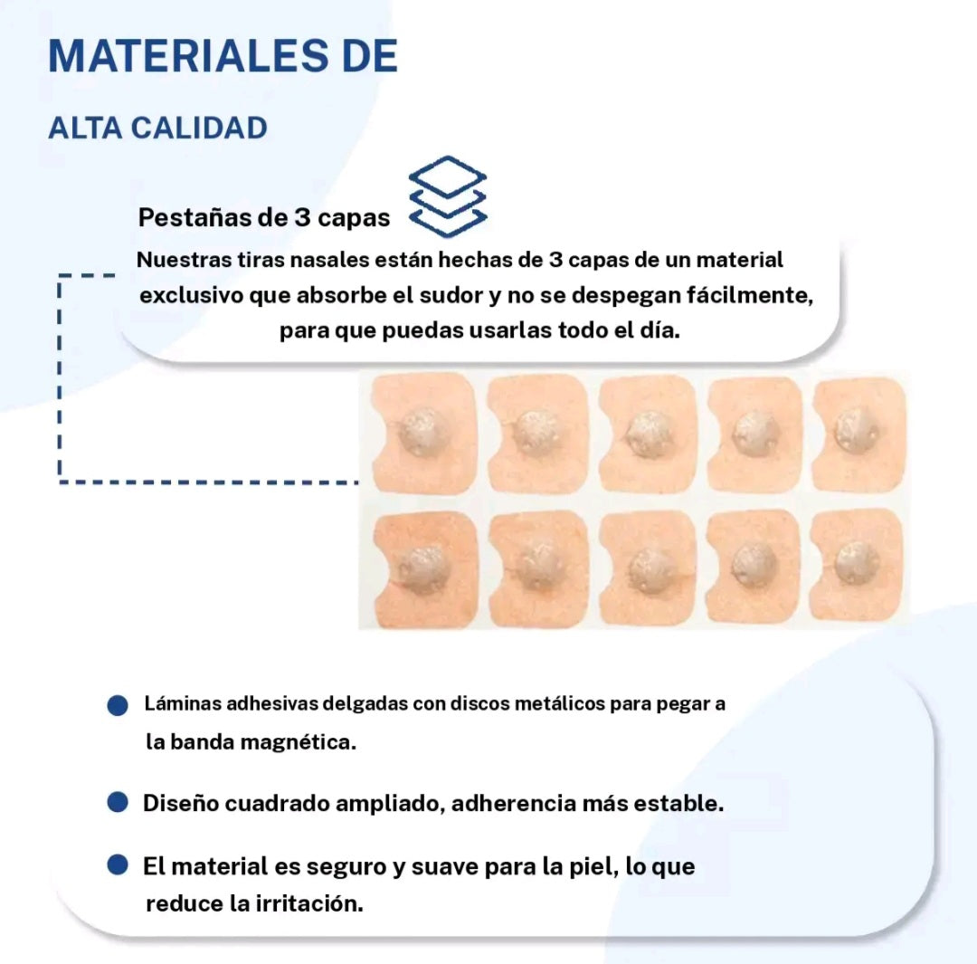 Tiras Nasales Magnéticas SleepZen™ – Respira Mejor Desde La Primera Noche